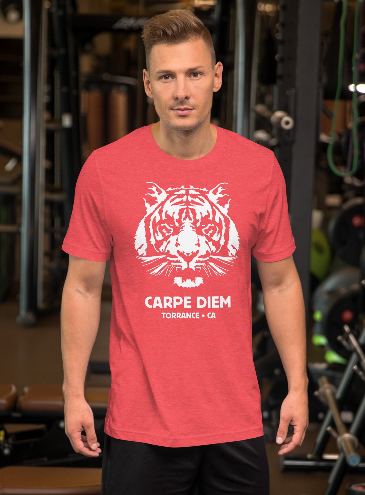 Unisex: Torrance Carpe Diem Tee -  Heather Red