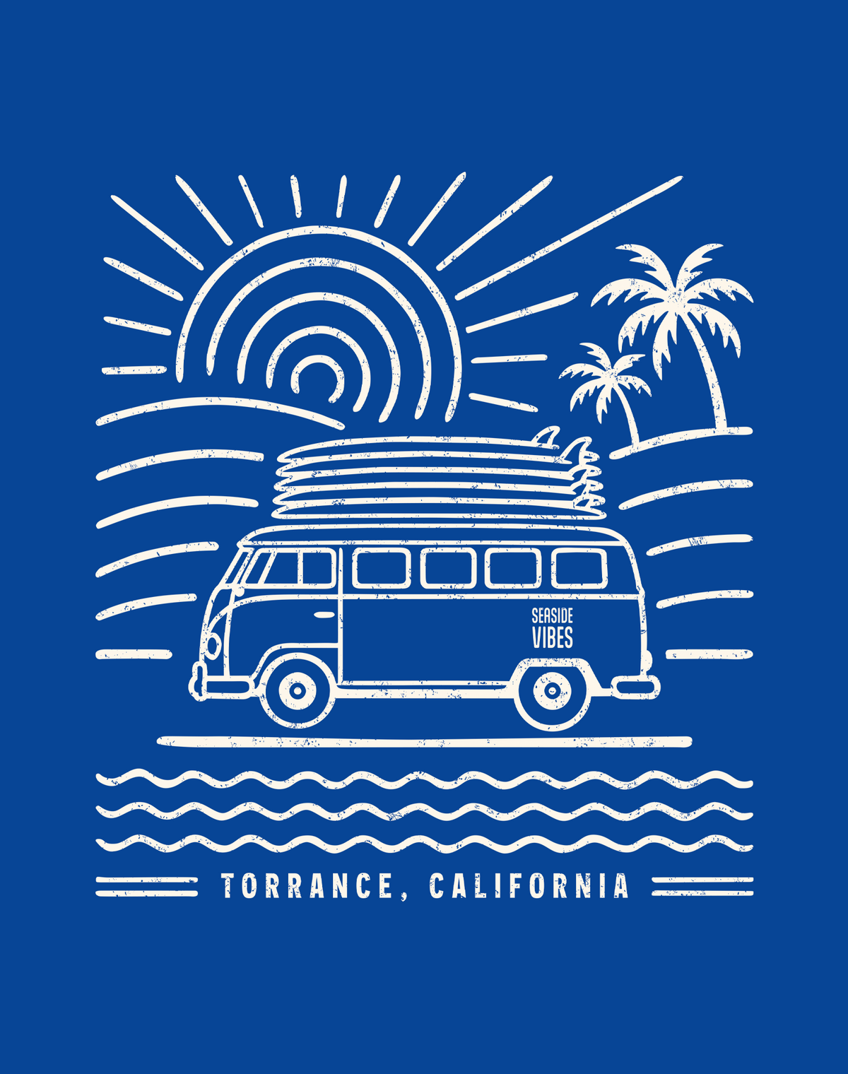 Torrance Endless Summer Tee - Cotton Blend | Royal
