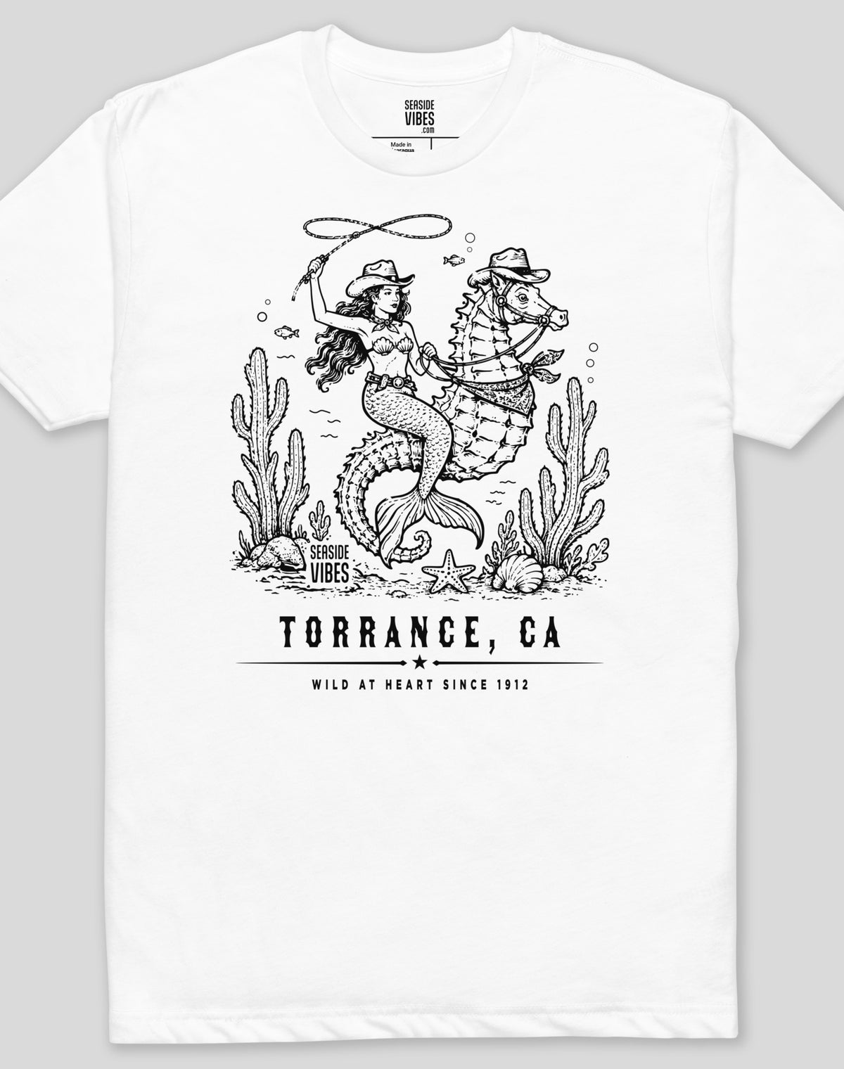 Torrance Wild at Heart Since 1912 Tee - Cotton Blend | White