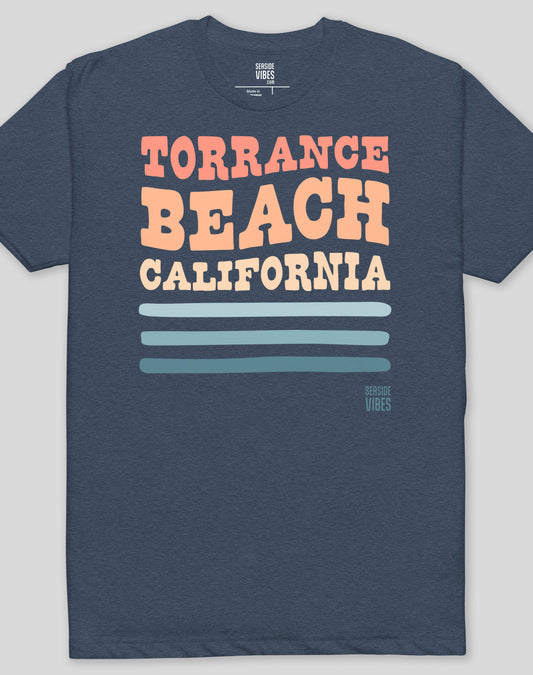 Torrance Beach Vibes Tee - Cotton Blend | Midnight Navy