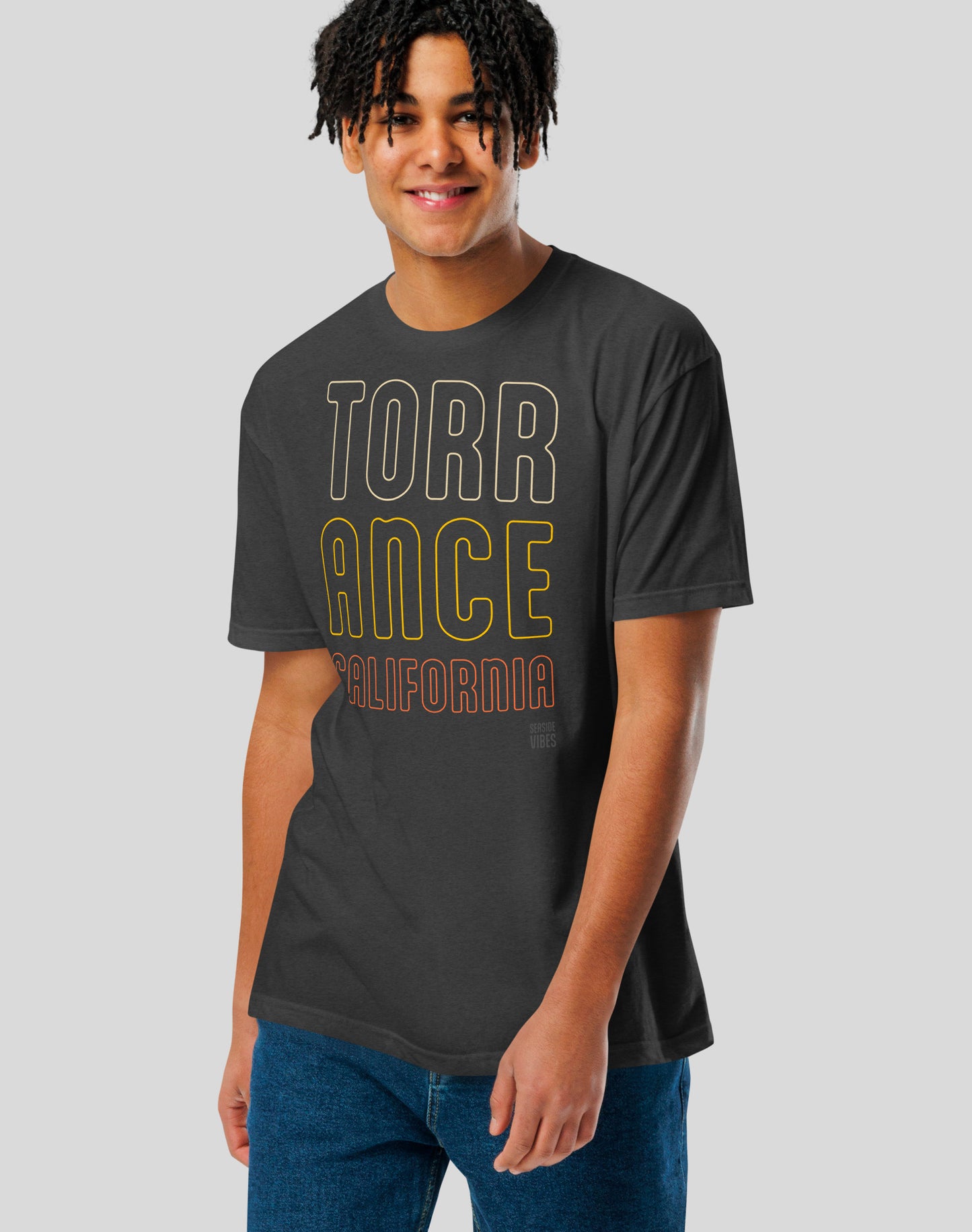 Torrance Roots Tee - Cotton Blend | Charcoal