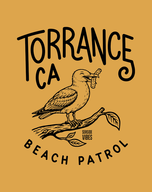 Youth: Torrance Beach Patrol Seagull Tee | Mustard