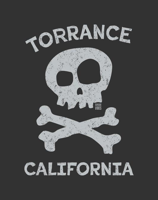 Youth: Torrance Skull and Bones Tee | Dark Grey Heather