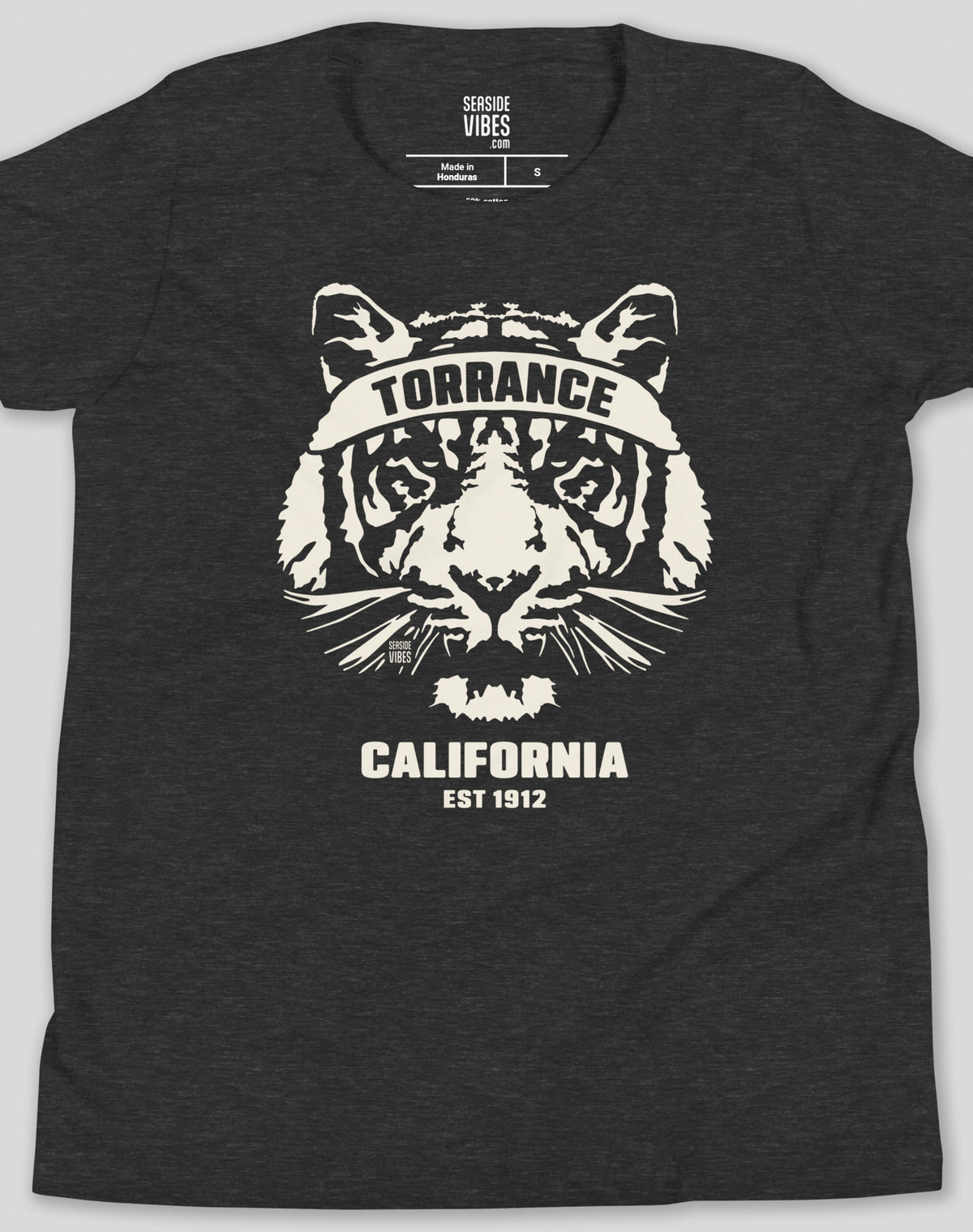 Youth: Torrance Tiger Ambush Tee | Dark Grey Heather