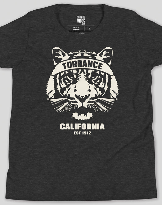 Youth: Torrance Tiger Ambush Tee | Dark Grey Heather