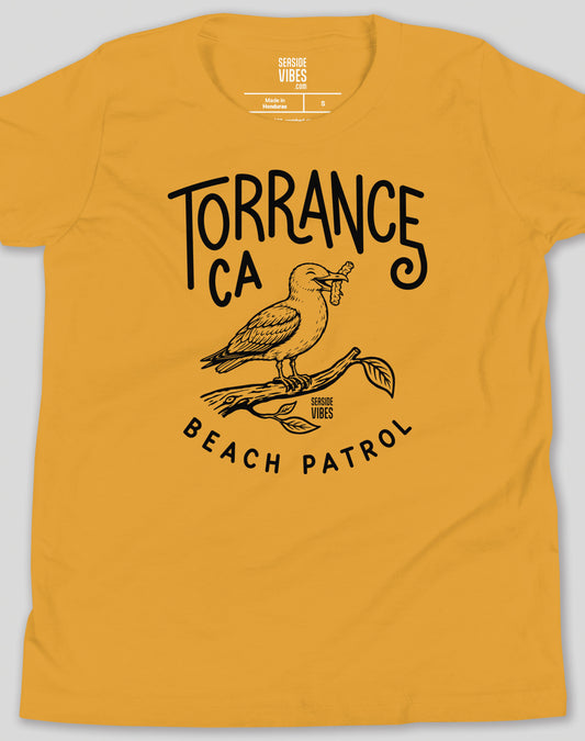 Youth: Torrance Beach Patrol Seagull Tee | Mustard