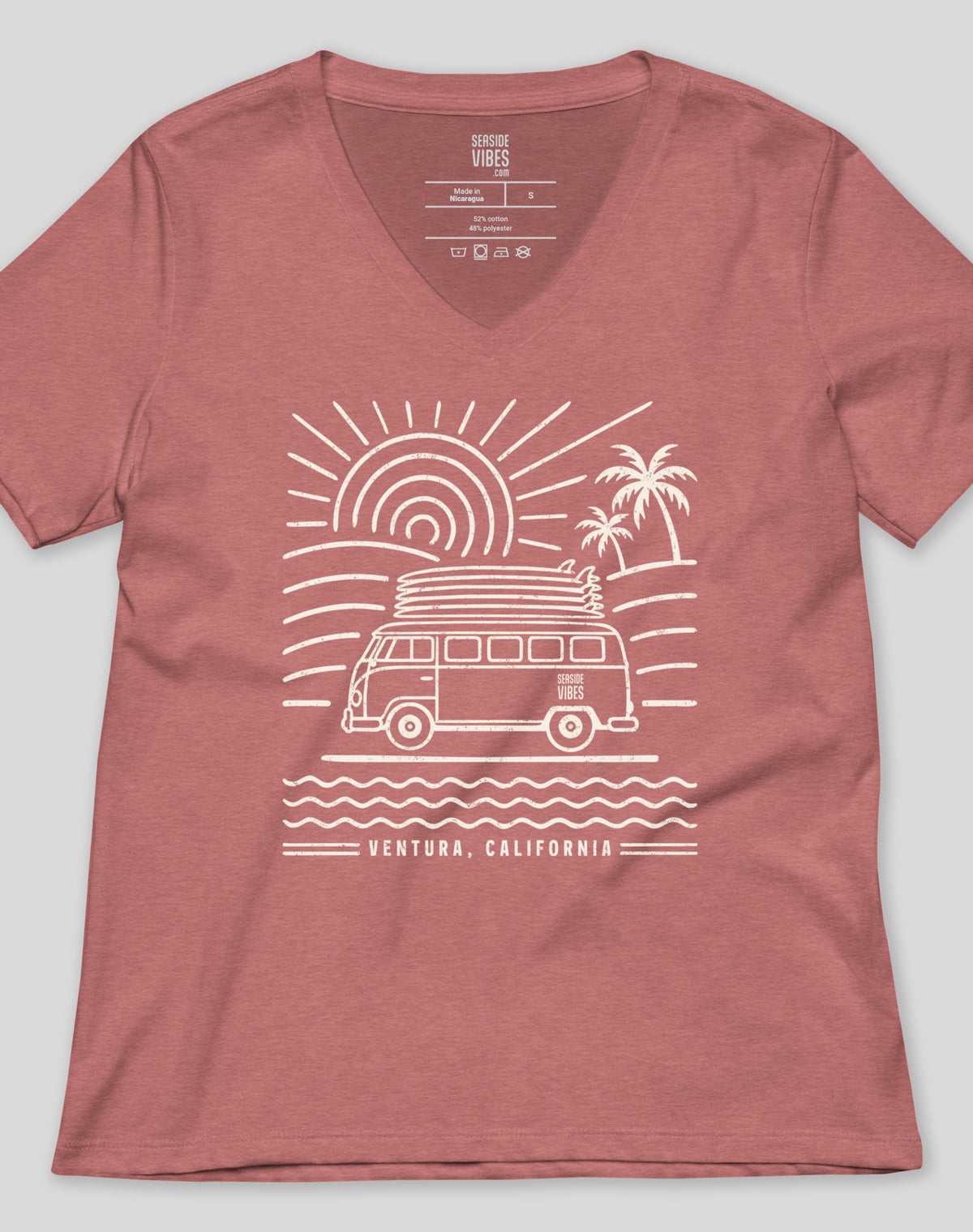 V-Neck: Ventura Endless Summer Tee | Heather Mauve