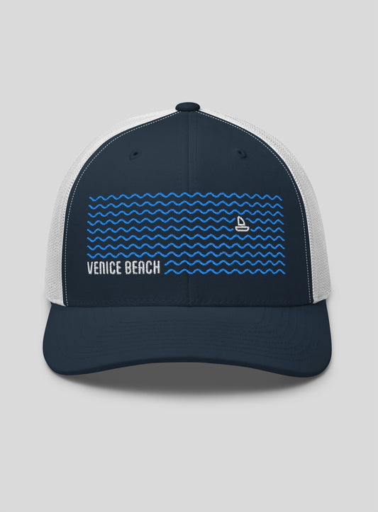 Venice Dreamin' Trucker Hat - Navy/White