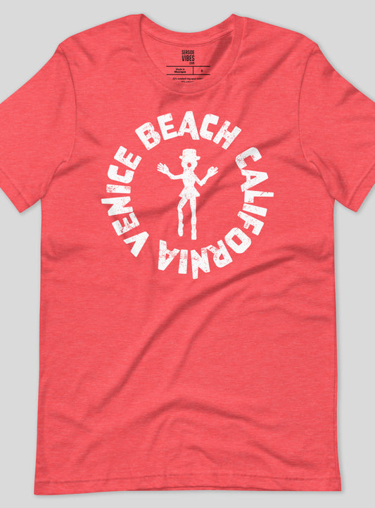 Unisex: Venice Ballerina Clown - Heather Red