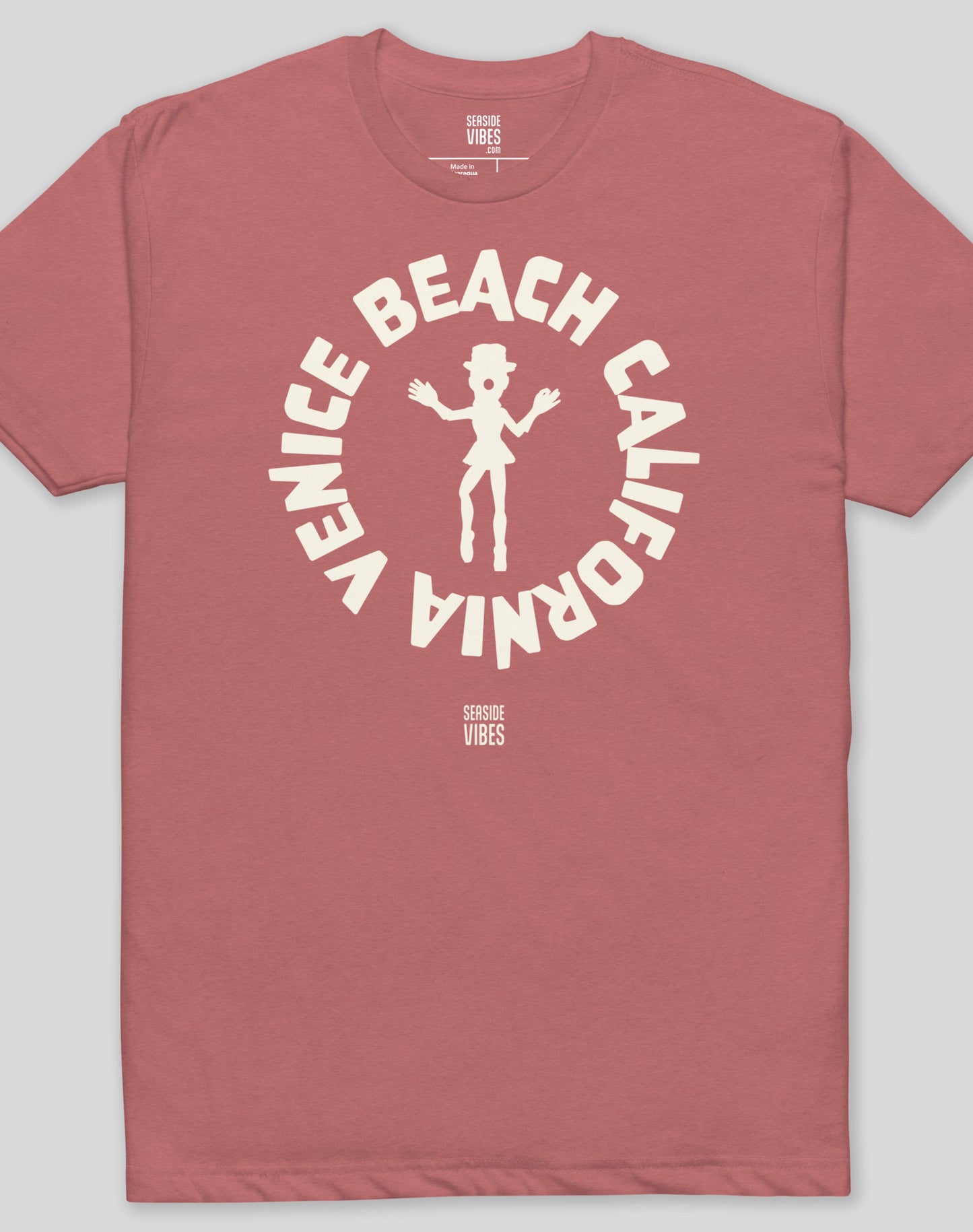 Venice Beach Ballerina Clown Tee - Cotton Blend | Heather Mauve
