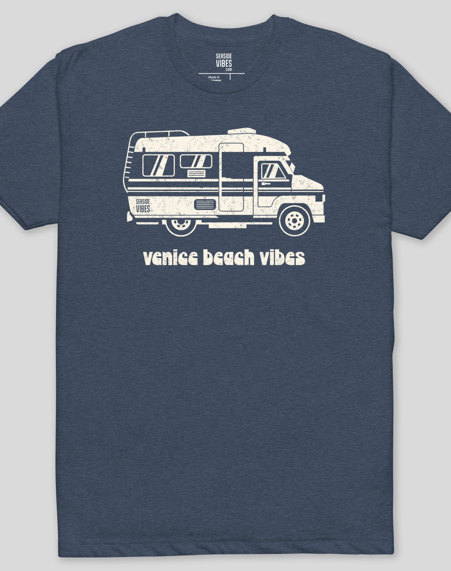 Venice Beach RV Vibes Tee - Cotton Blend | Midnight Navy