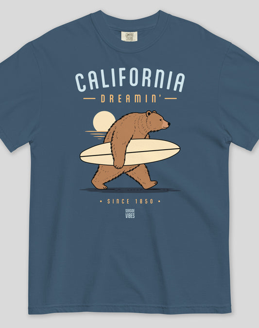 Unisex: California Dreamin' Tee - 100% Cotton | Midnight